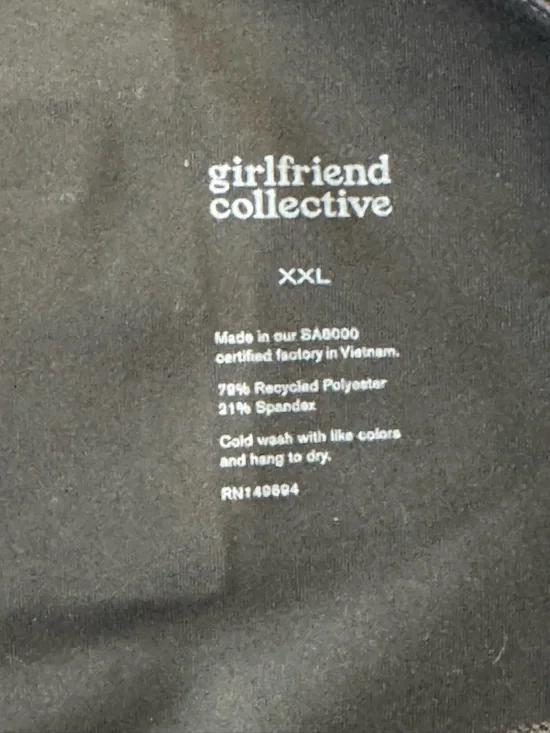 girlfriend collective Black Recycled High-Rise Leggings - XXL - Picture 2 of 6